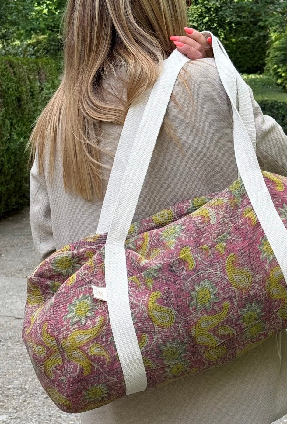 Sac Week-end en Tissu Indien Kantha Aila