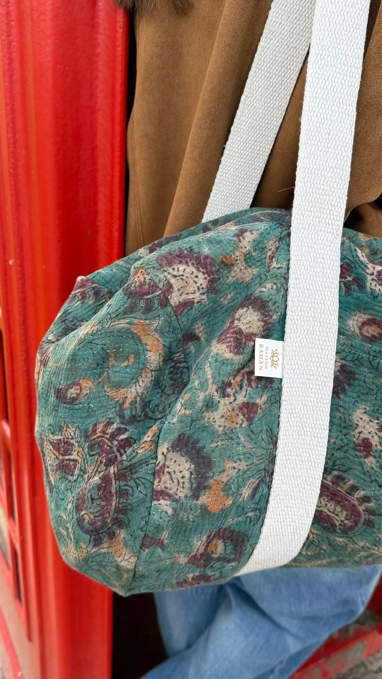Sac Week-end en Tissu Indien Kantha Aurel