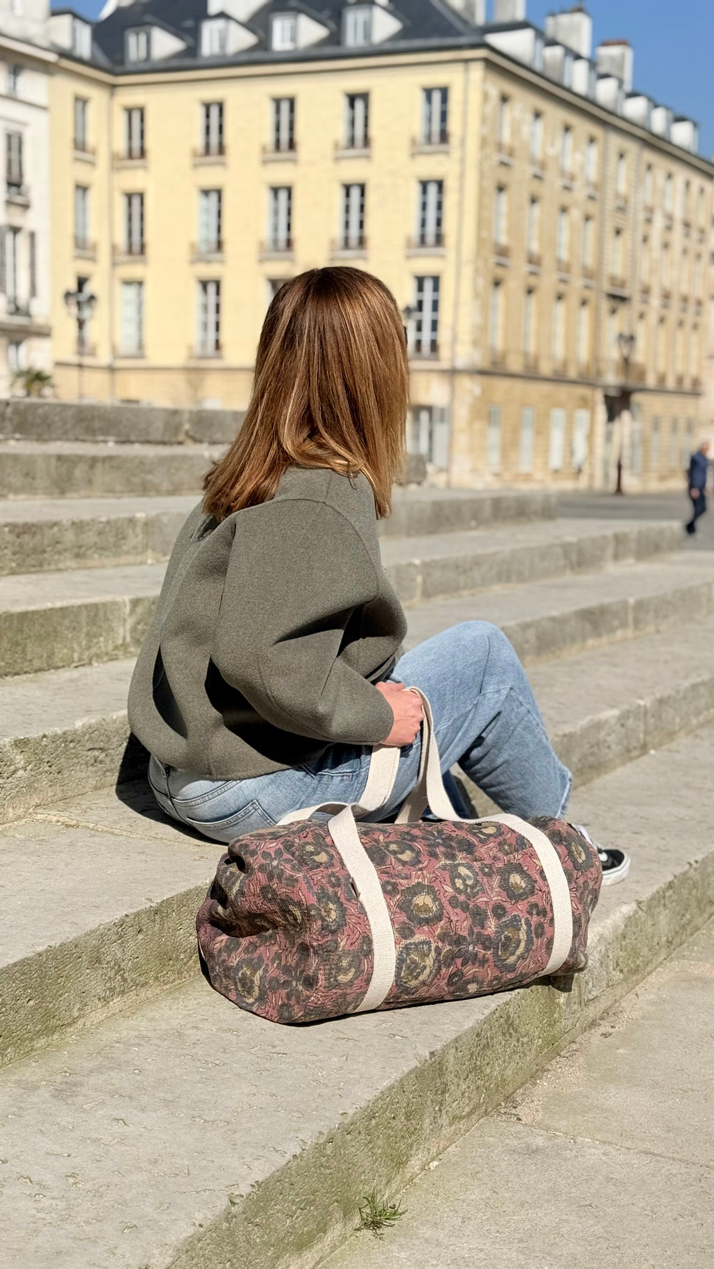Sac Week-end en Tissu Indien Kantha Asha