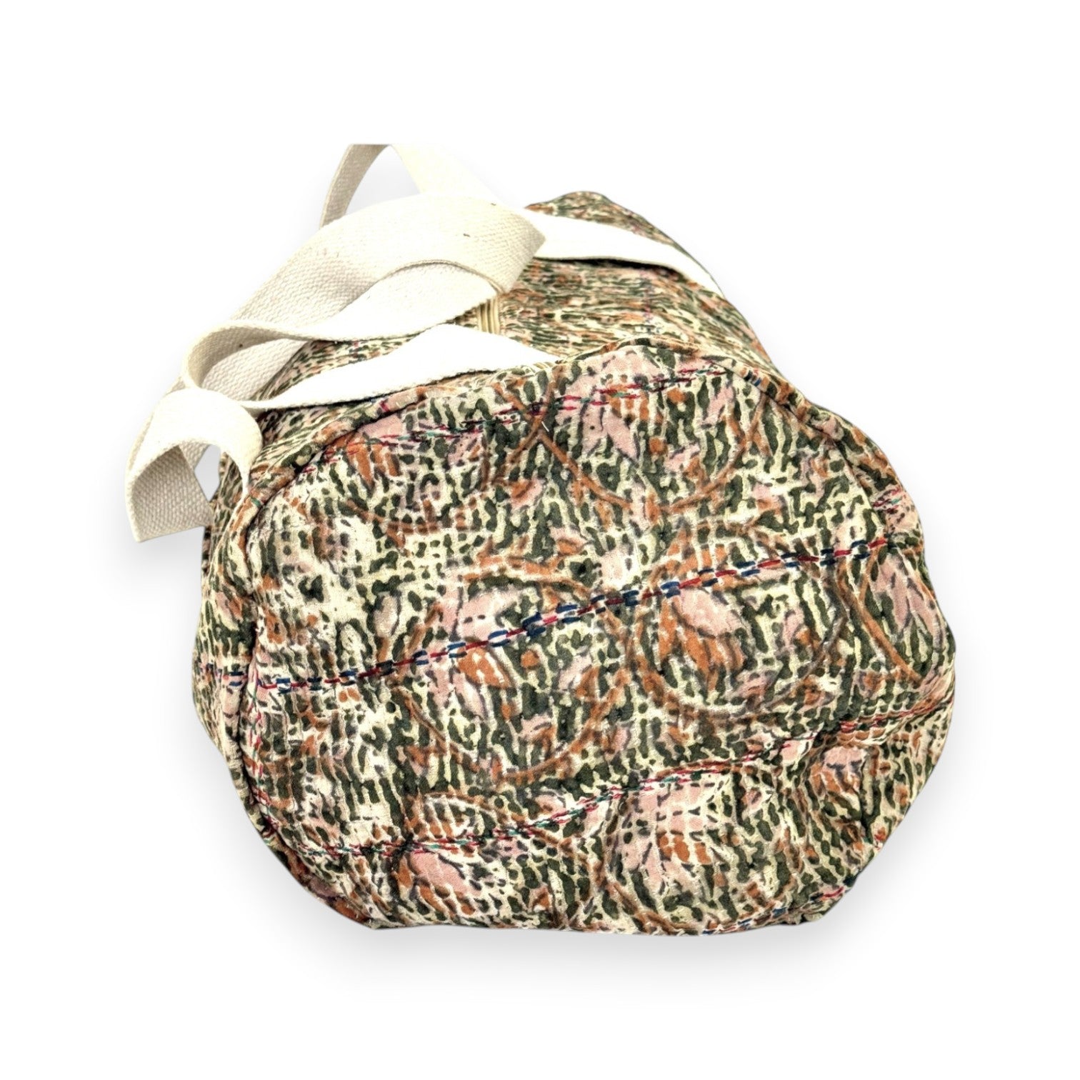 Sac week-end femme Kantha Bagru en coton artisanal vintage sac de voyage bohème Maison Bahan