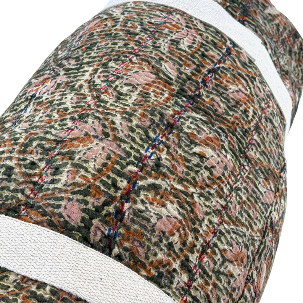 Sac week-end femme Kantha Bagru en coton artisanal vintage sac de voyage bohème Maison Bahan
