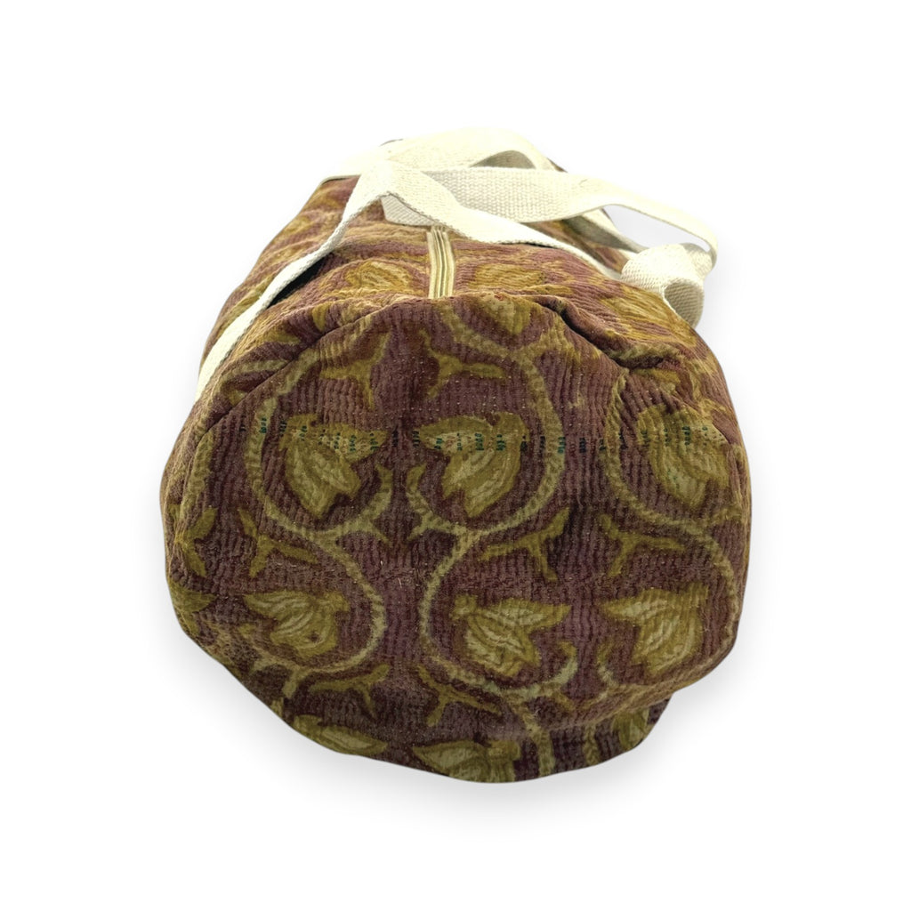 Sac week-end femme Kantha Bagru en coton artisanal vintage sac de voyage bohème Maison Bahan