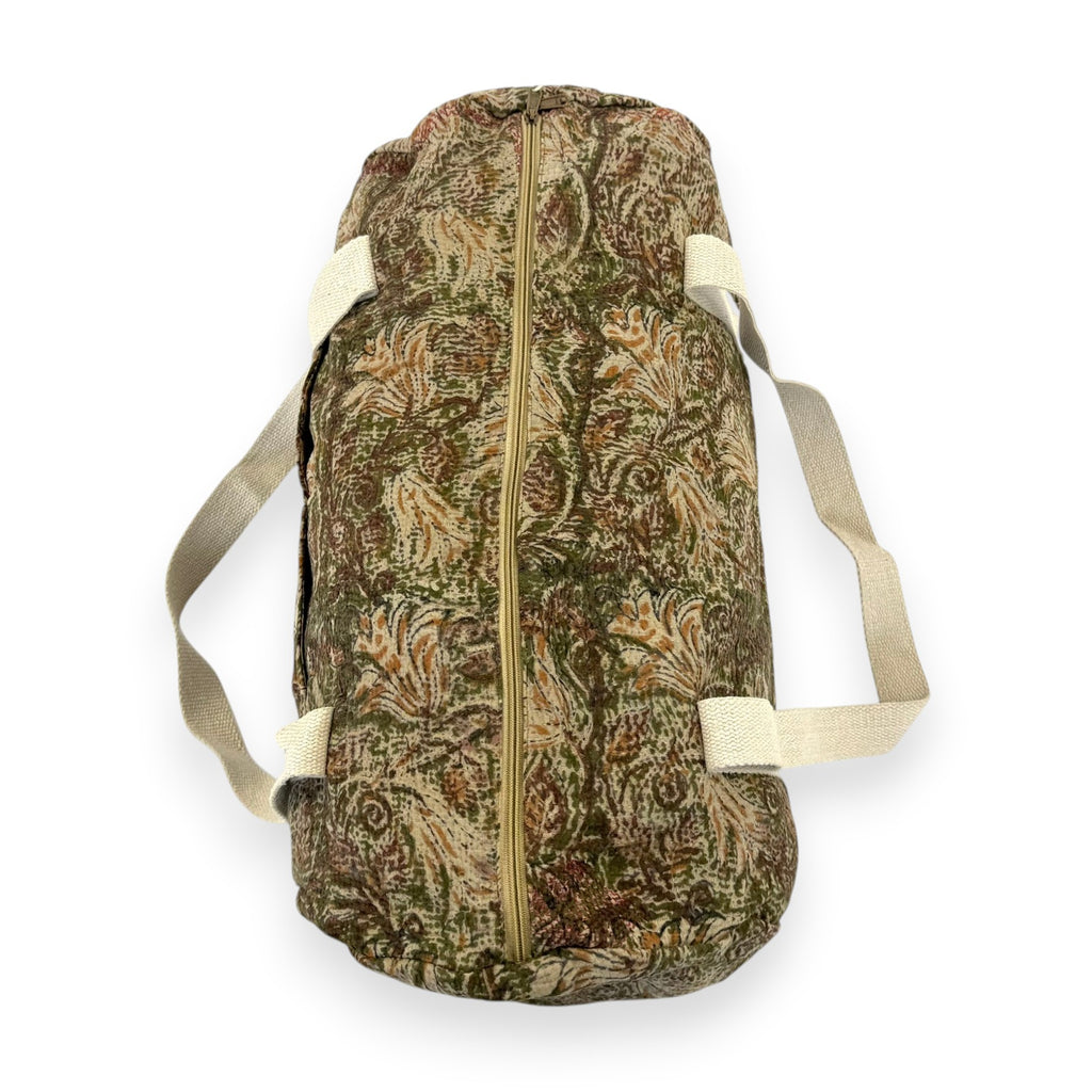 Sac week-end femme Kantha Bagru en coton artisanal vintage sac de voyage bohème Maison Bahan