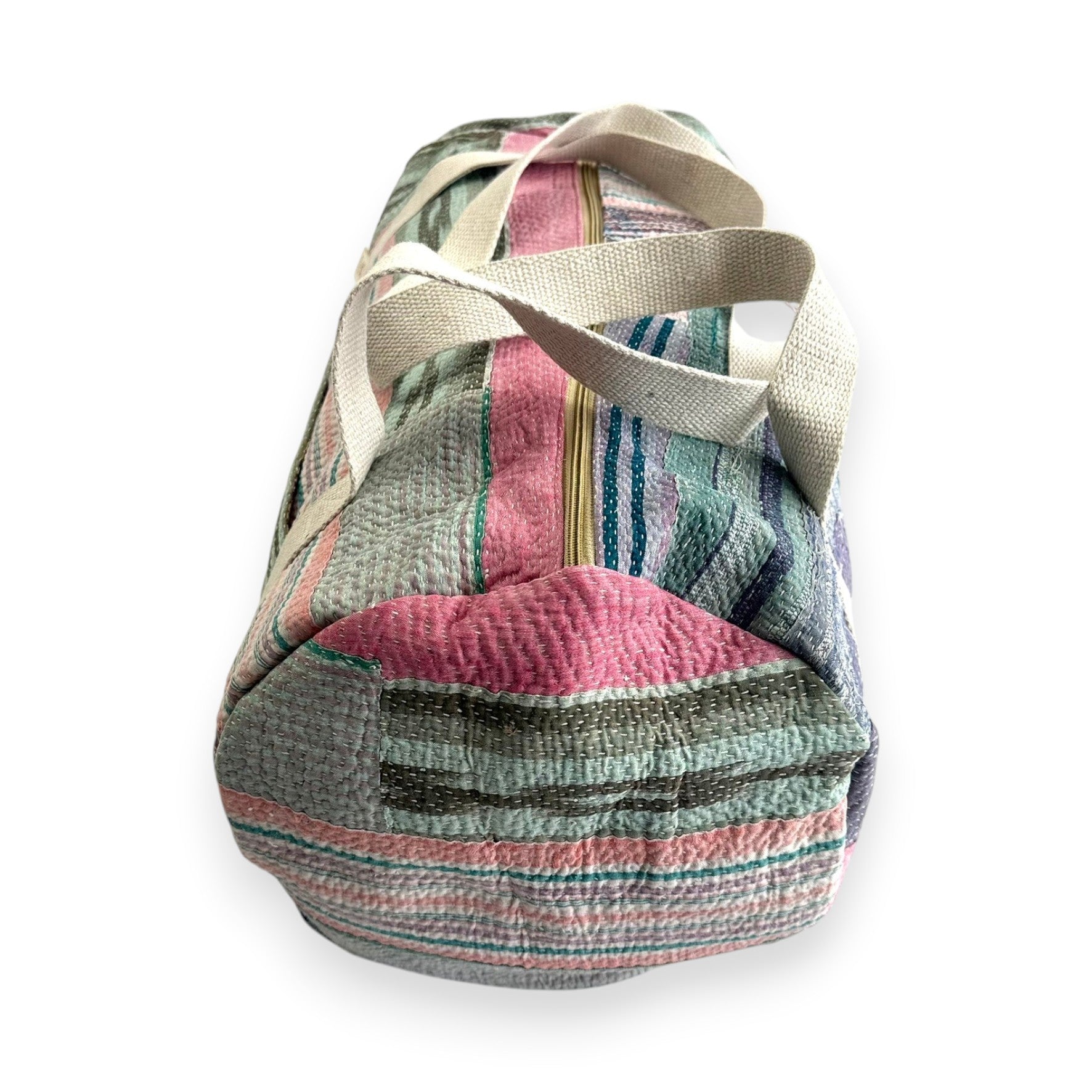 Sac week-end femme Kantha Bagru en coton artisanal vintage sac de voyage bohème Maison Bahan