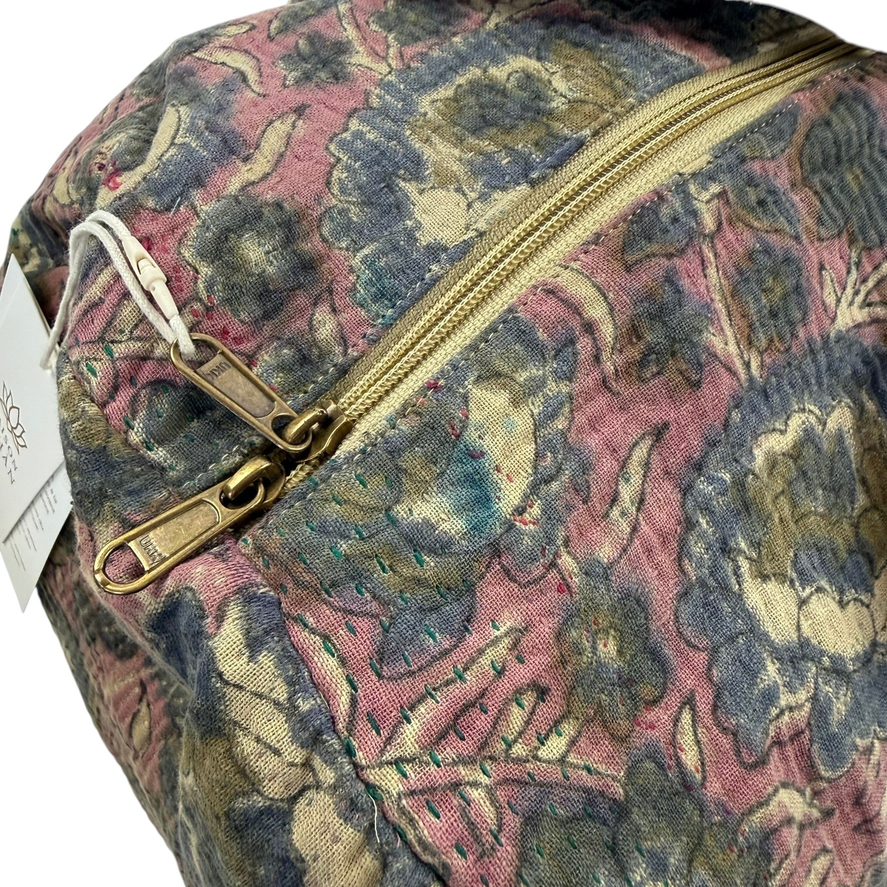 Sac week-end femme Kantha Bagru en coton artisanal vintage sac de voyage bohème Maison Bahan