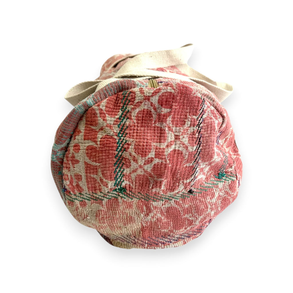 Sac week-end femme Kantha Bagru en coton artisanal vintage sac de voyage bohème Maison Bahan