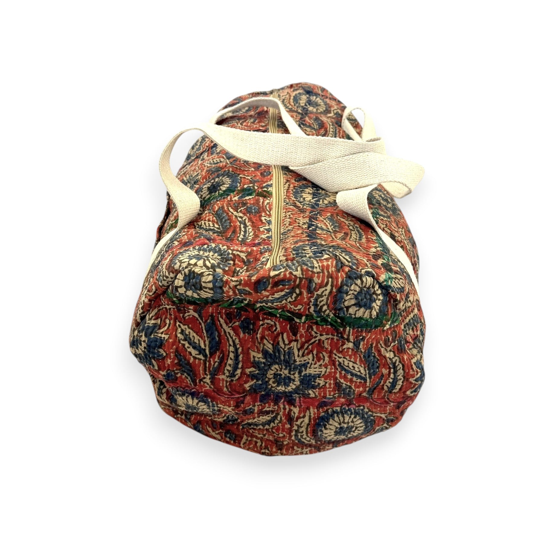 Sac week-end femme Kantha Bagru en coton artisanal vintage sac de voyage bohème Maison Bahan