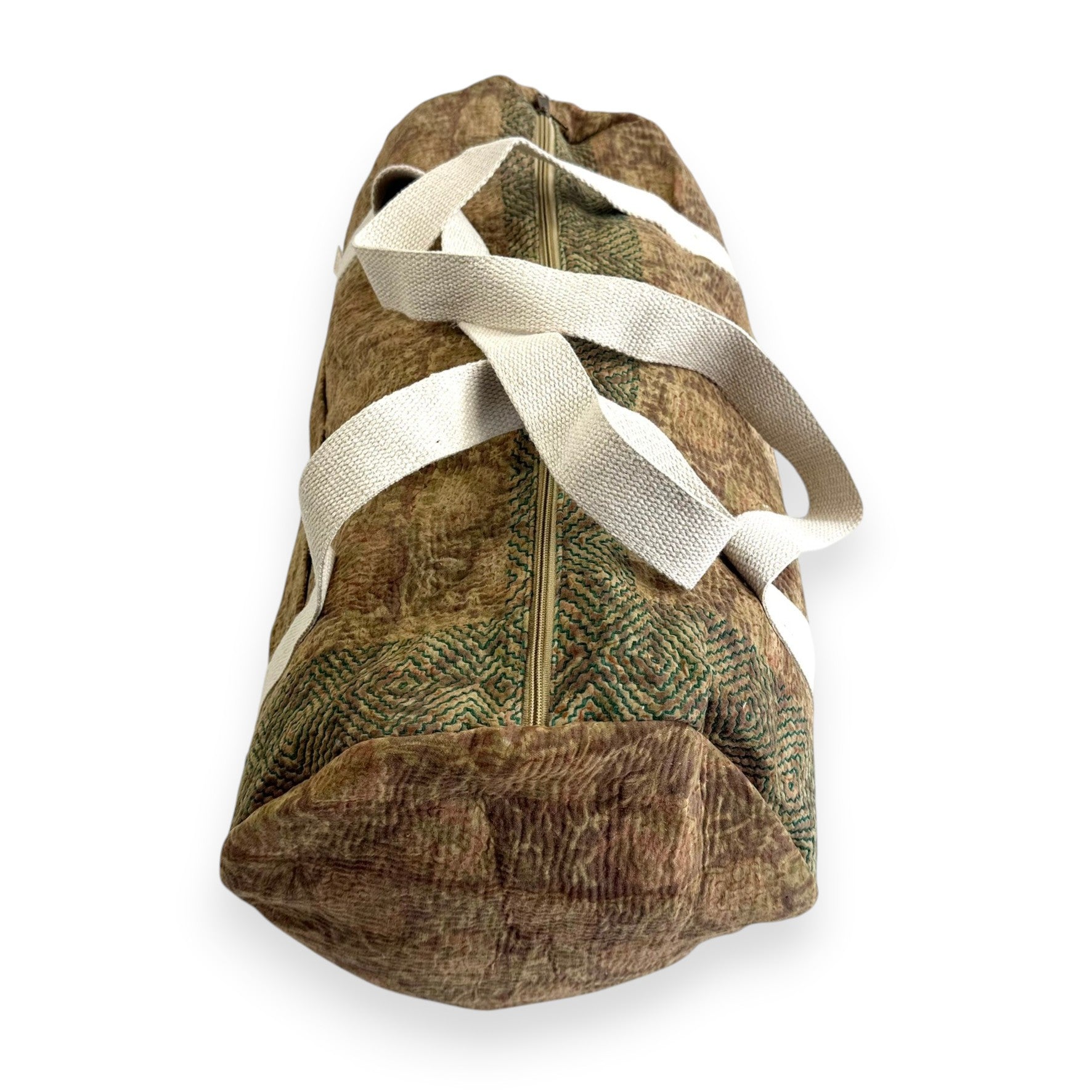 Sac week-end femme Kantha Bagru en coton artisanal vintage sac de voyage bohème Maison Bahan
