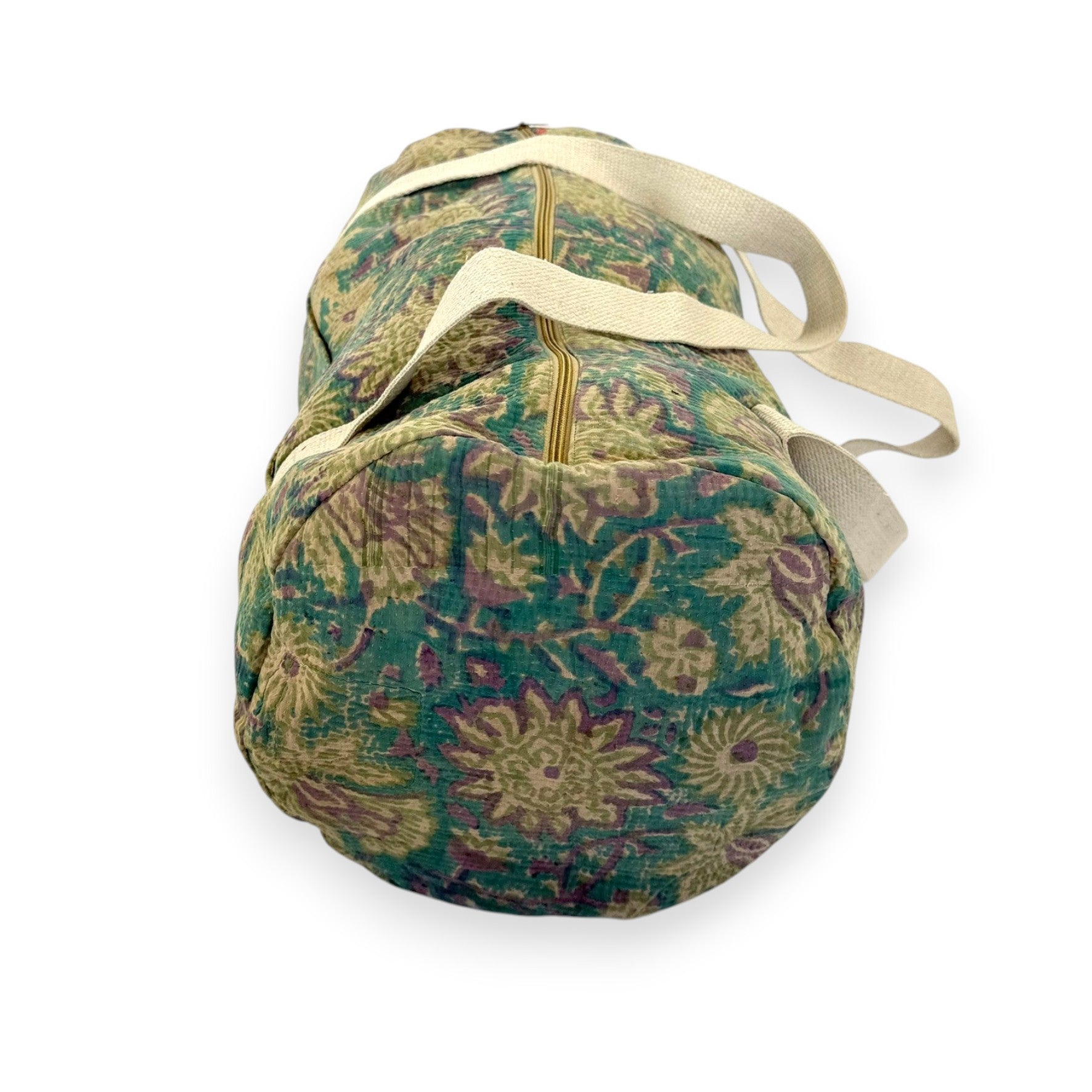 Sac week-end femme Kantha Bagru en coton artisanal vintage sac de voyage bohème Maison Bahan