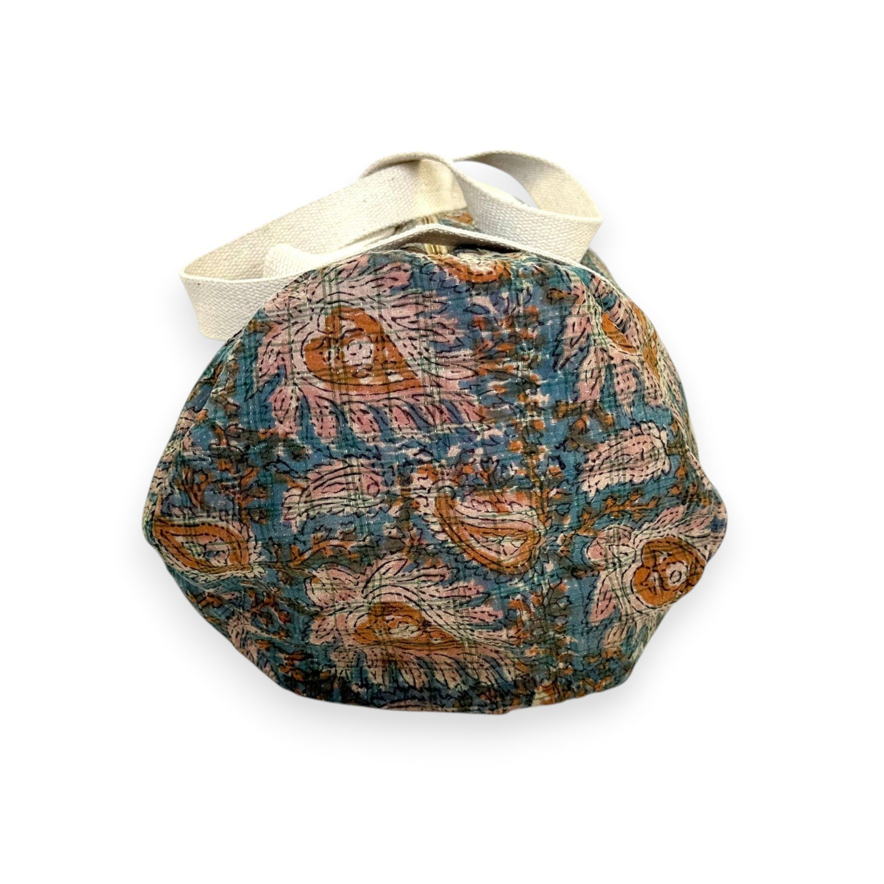 Sac week-end femme Kantha Bagru en coton artisanal vintage sac de voyage bohème Maison Bahan