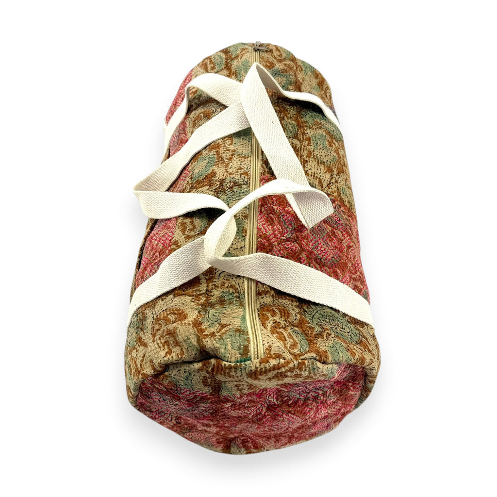 Sac week-end femme Kantha Bagru en coton artisanal vintage sac de voyage bohème Maison Bahan
