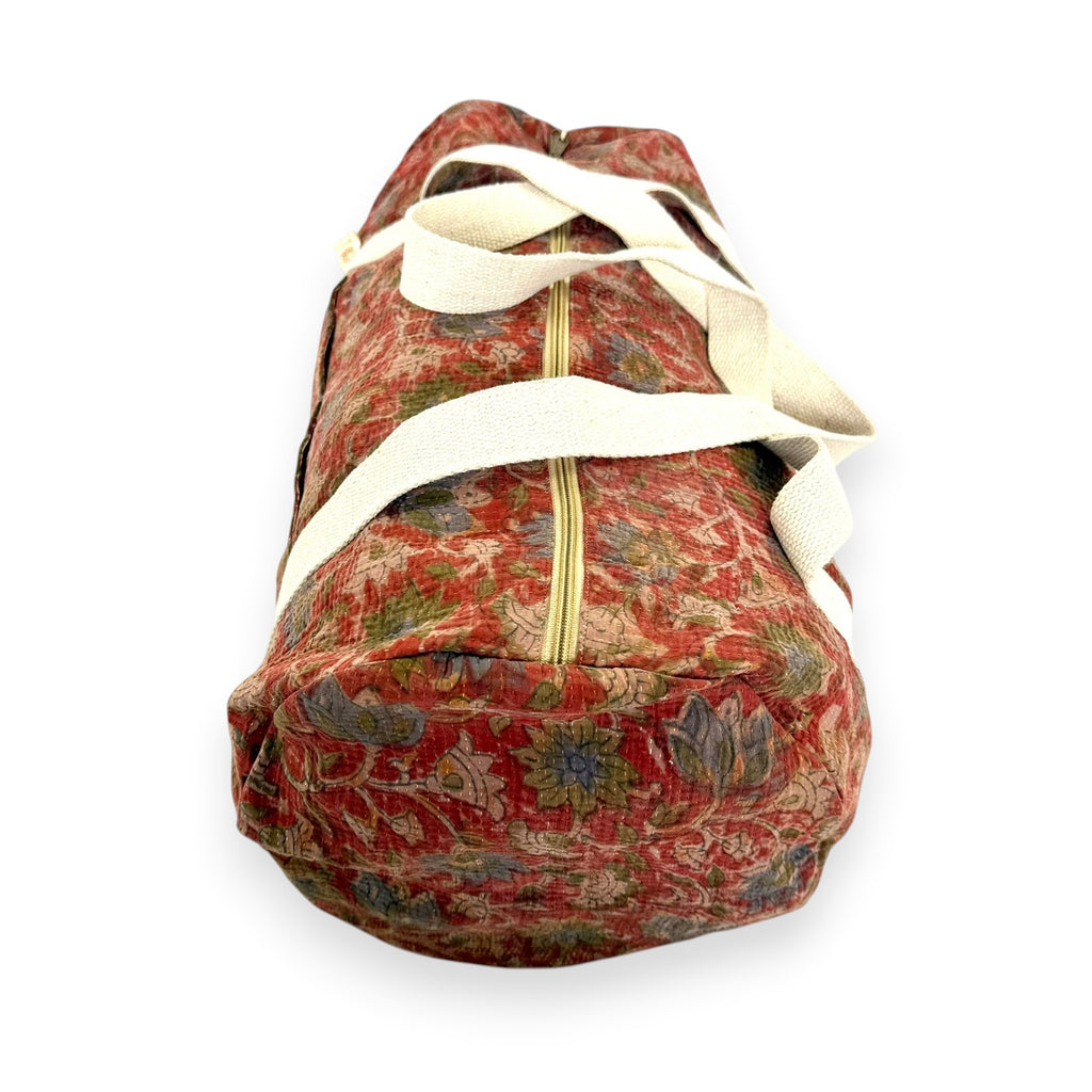 Sac week-end femme Kantha Bagru en coton artisanal vintage sac de voyage bohème Maison Bahan