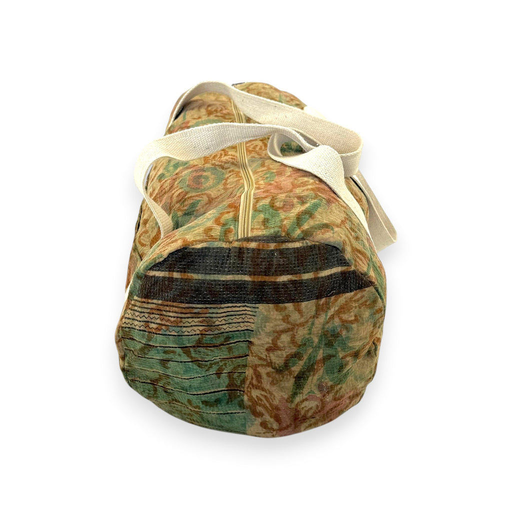 Sac week-end femme Kantha Bagru en coton artisanal vintage sac de voyage bohème Maison Bahan