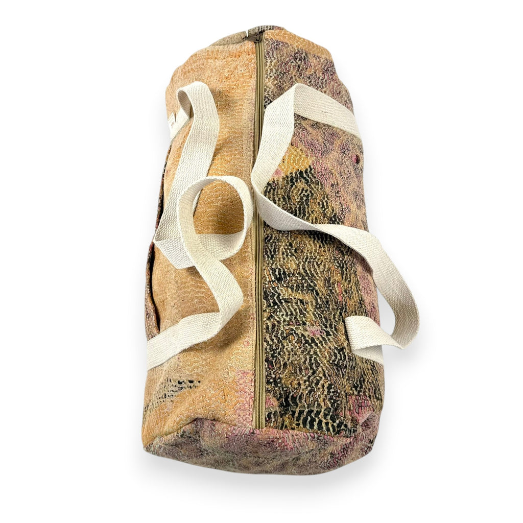 Sac week-end femme Kantha Bagru en coton artisanal vintage sac de voyage bohème Maison Bahan