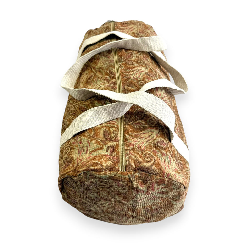 Sac week-end femme Kantha Bagru en coton artisanal vintage sac de voyage bohème Maison Bahan