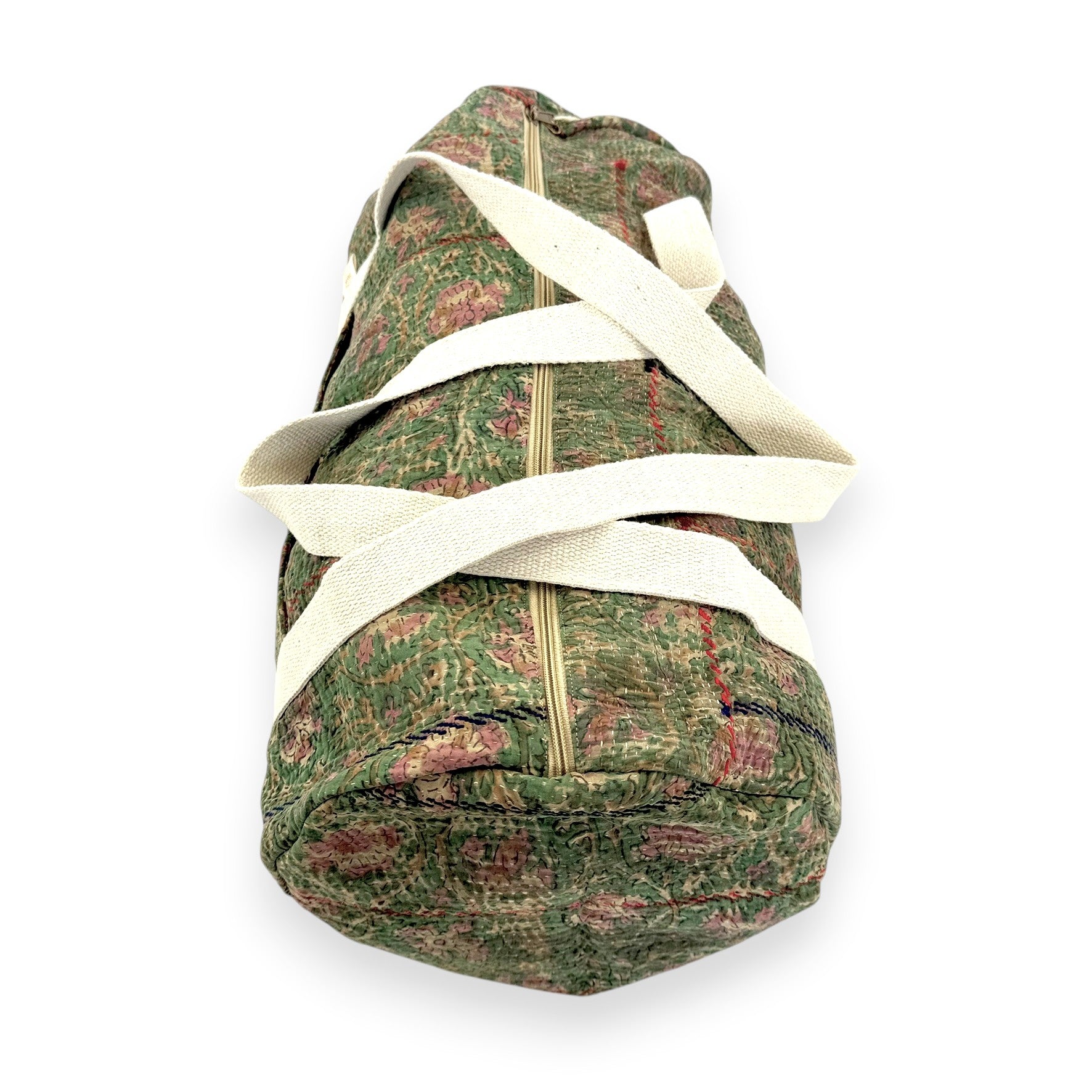 Sac week-end femme Kantha Bagru en coton artisanal vintage sac de voyage bohème Maison Bahan