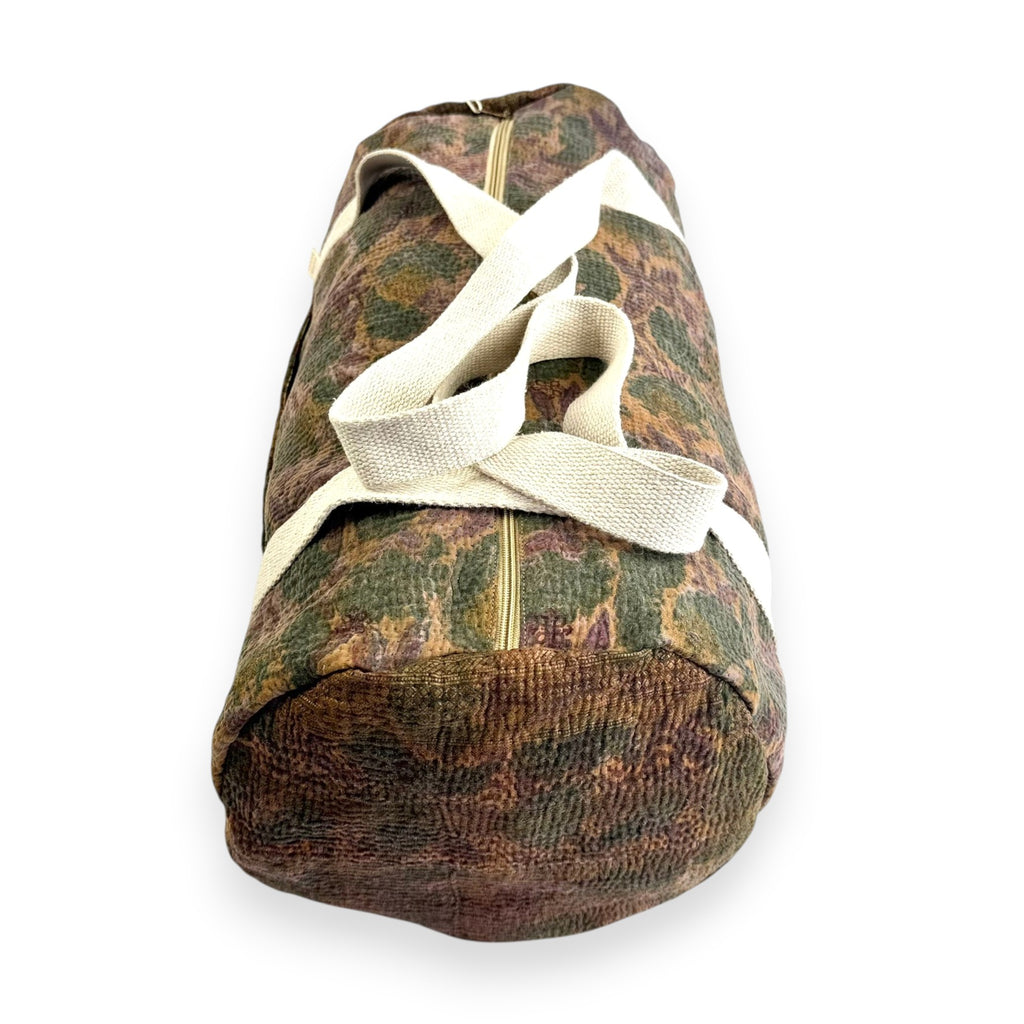 Sac week-end femme Kantha Bagru en coton artisanal vintage sac de voyage bohème Maison Bahan