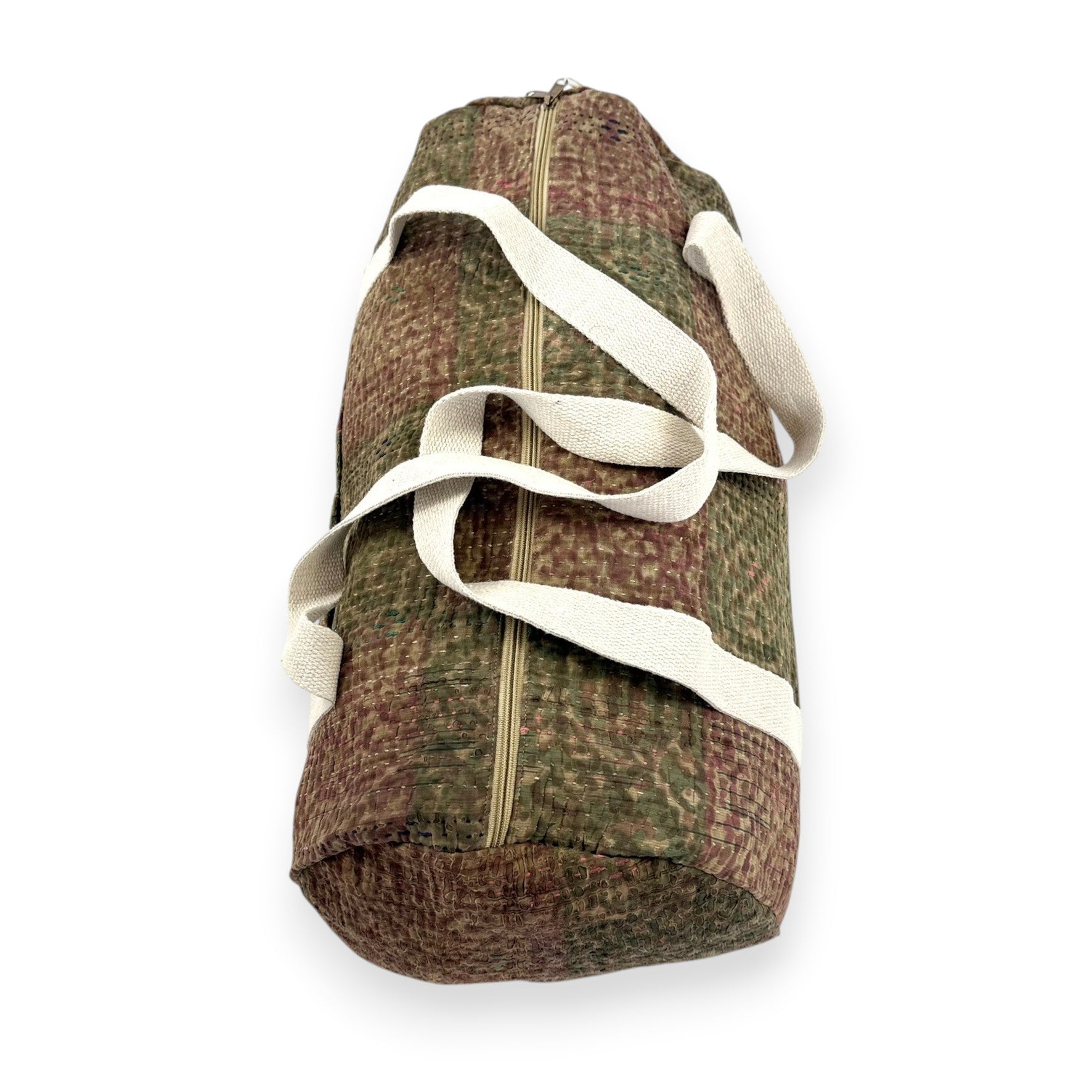 Sac week-end femme Kantha Bagru en coton artisanal vintage sac de voyage bohème Maison Bahan