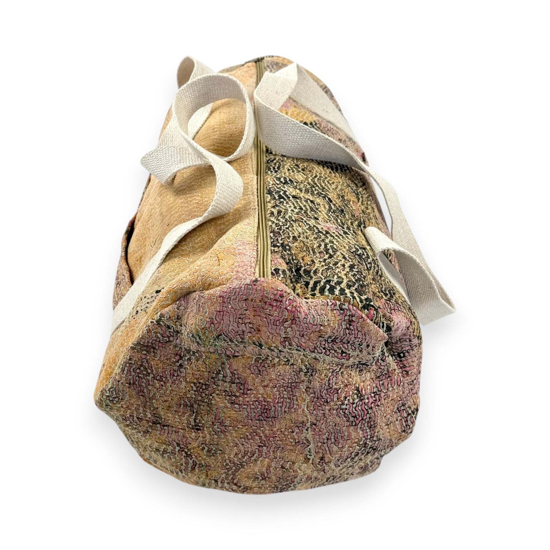 Sac week-end femme Kantha Bagru en coton artisanal vintage sac de voyage bohème Maison Bahan