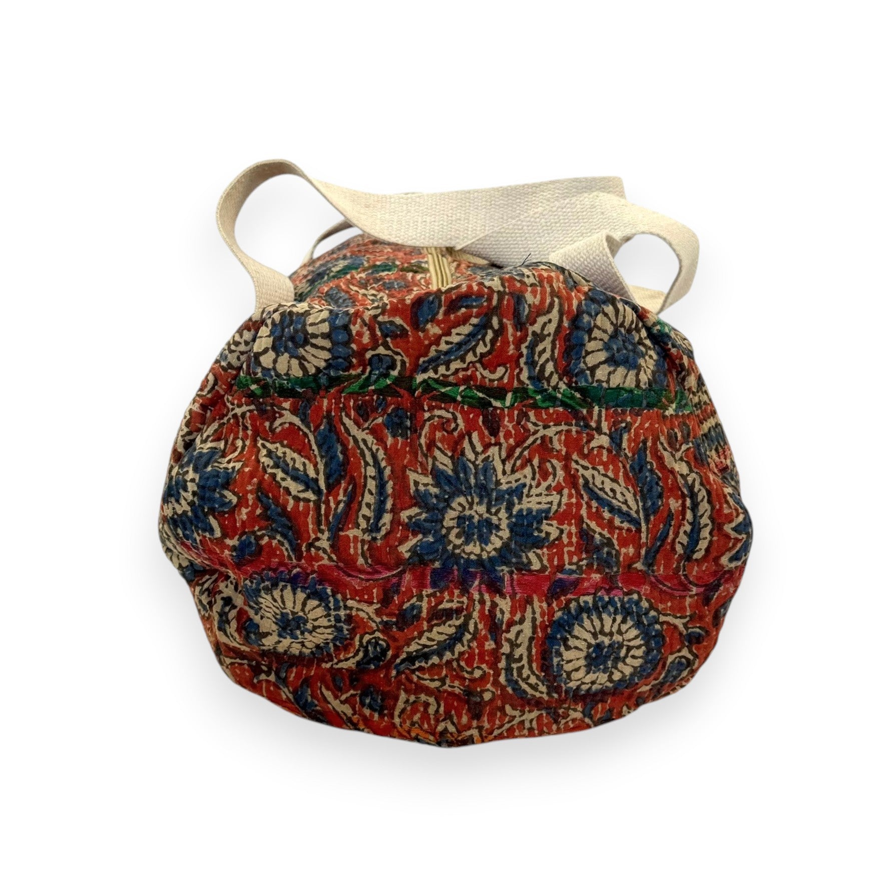 Sac week-end femme Kantha Bagru en coton artisanal vintage sac de voyage bohème Maison Bahan