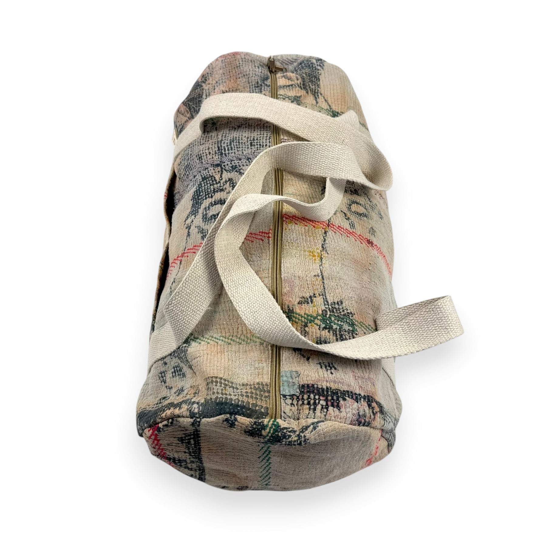 Sac week-end femme Kantha Bagru en coton artisanal vintage sac de voyage bohème Maison Bahan