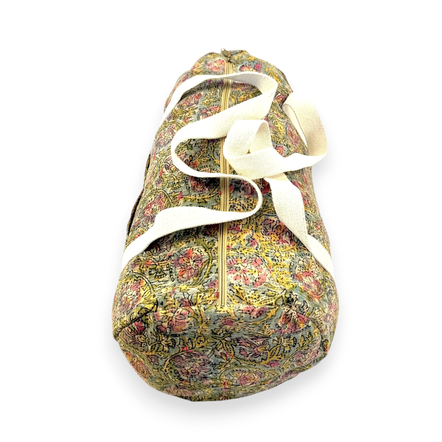Sac week-end femme Kantha Bagru en coton artisanal vintage sac de voyage bohème Maison Bahan