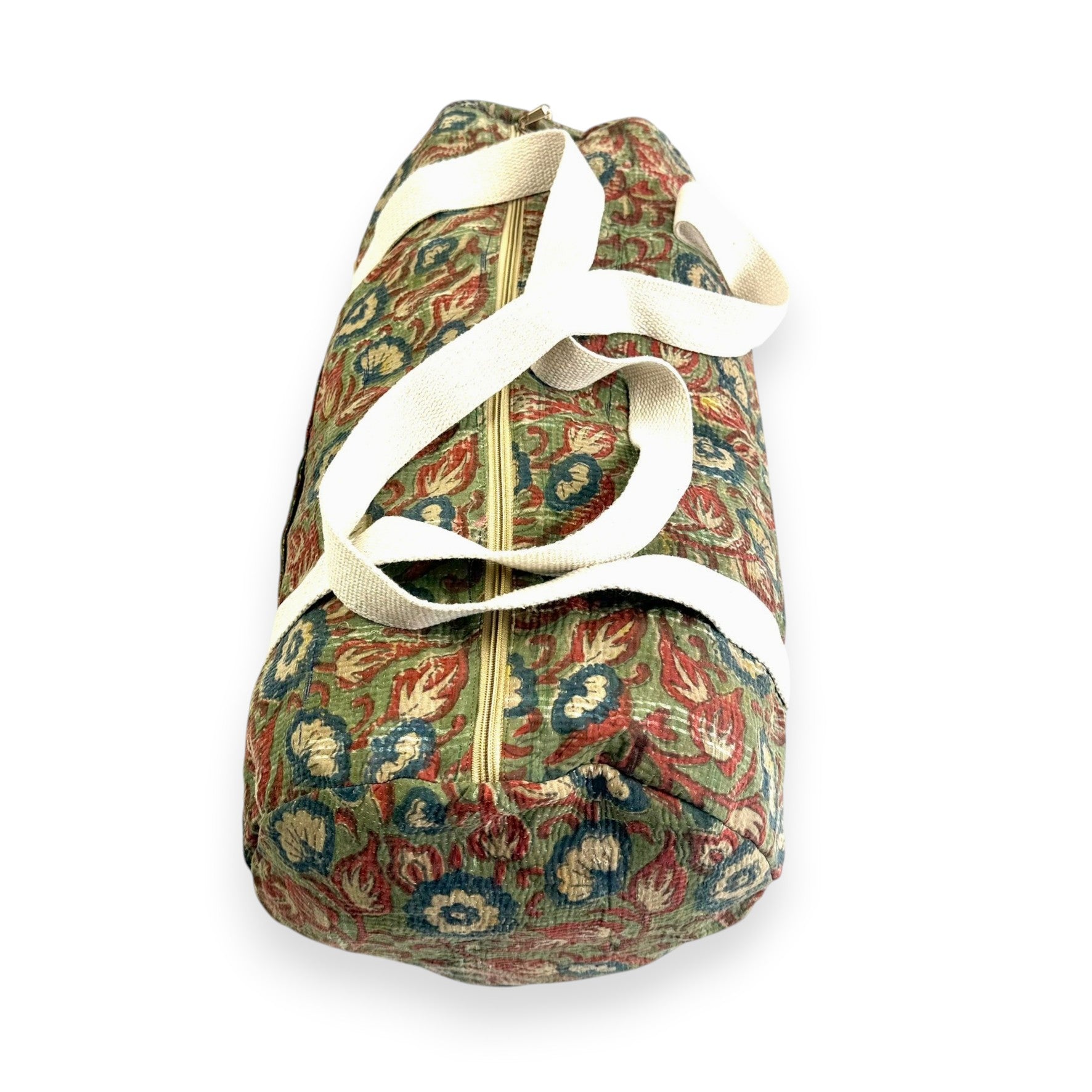 Sac week-end femme Kantha Bagru en coton artisanal vintage sac de voyage bohème Maison Bahan