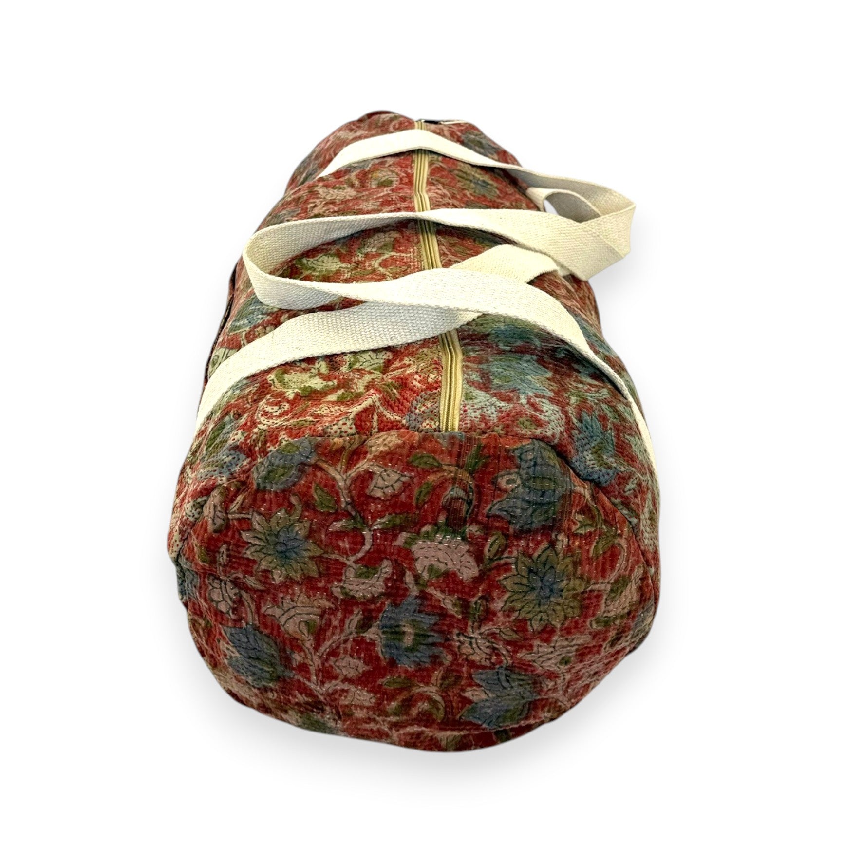 Sac week-end femme Kantha Bagru en coton artisanal vintage sac de voyage bohème Maison Bahan