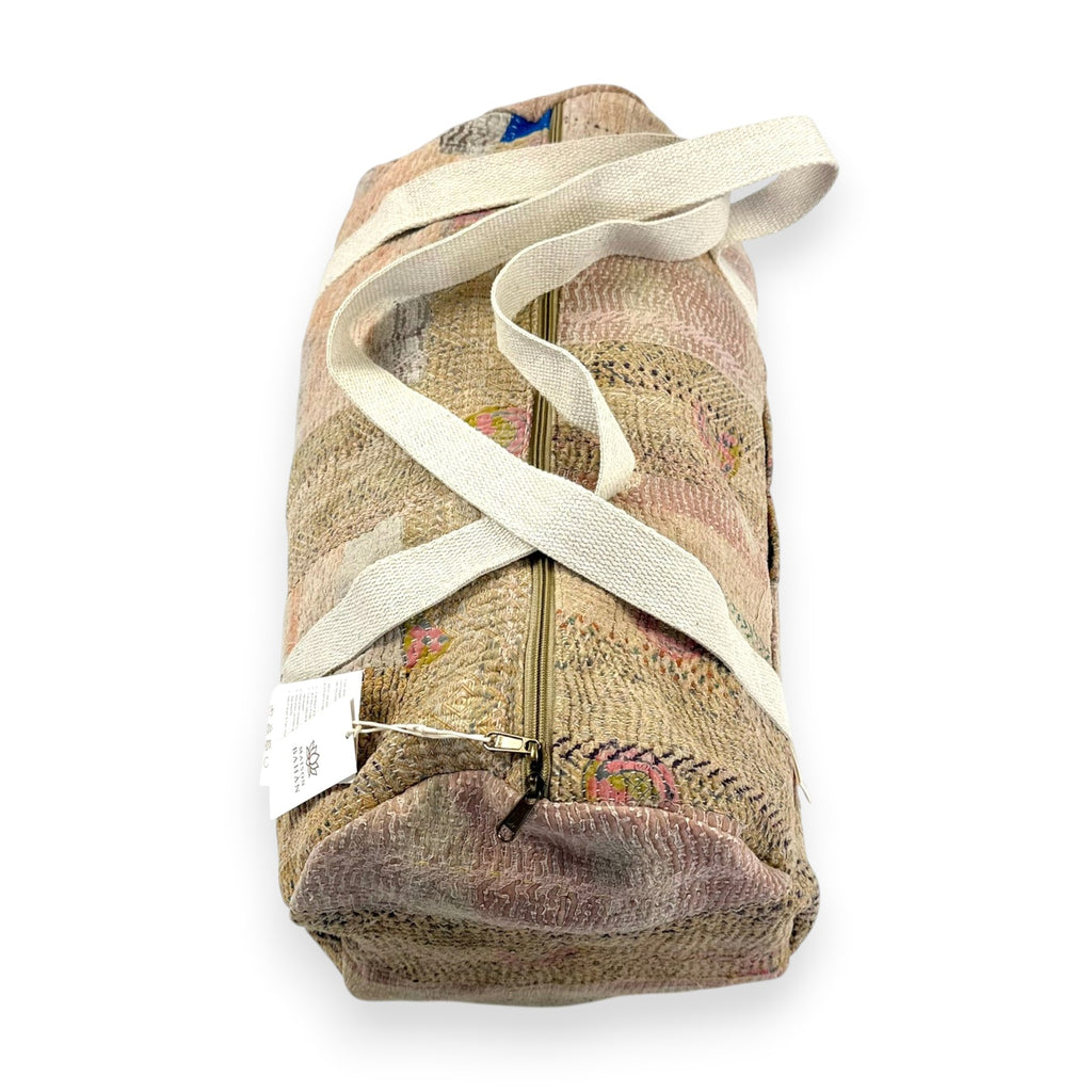Sac week-end femme Kantha Bagru en coton artisanal vintage sac de voyage bohème Maison Bahan