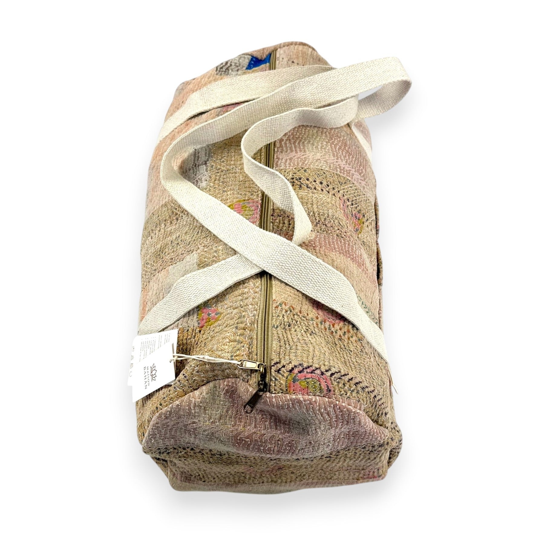 Sac week-end femme Kantha Bagru en coton artisanal vintage sac de voyage bohème Maison Bahan
