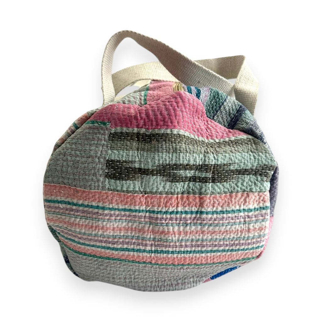 Sac week-end femme Kantha Bagru en coton artisanal vintage sac de voyage bohème Maison Bahan