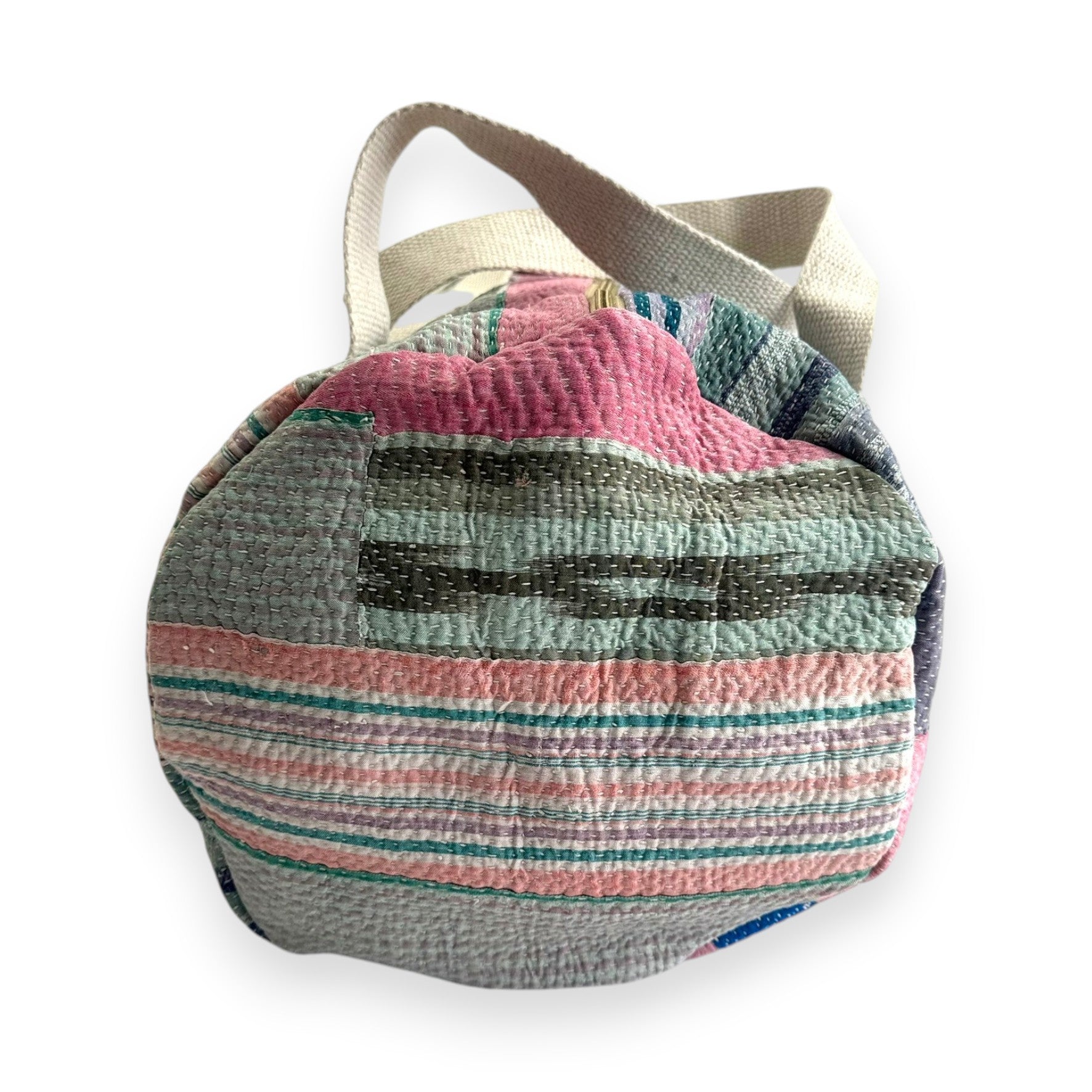 Sac week-end femme Kantha Bagru en coton artisanal vintage sac de voyage bohème Maison Bahan