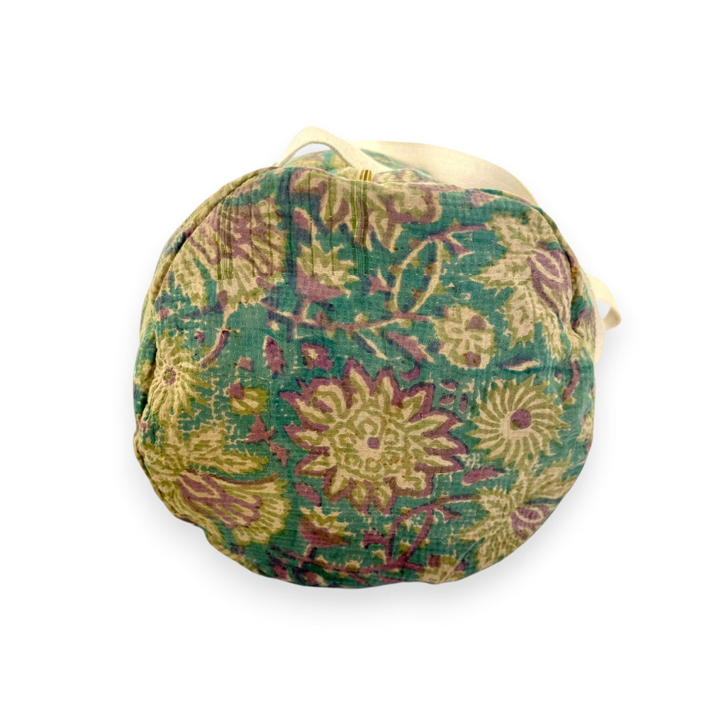 Sac week-end femme Kantha Bagru en coton artisanal vintage sac de voyage bohème Maison Bahan