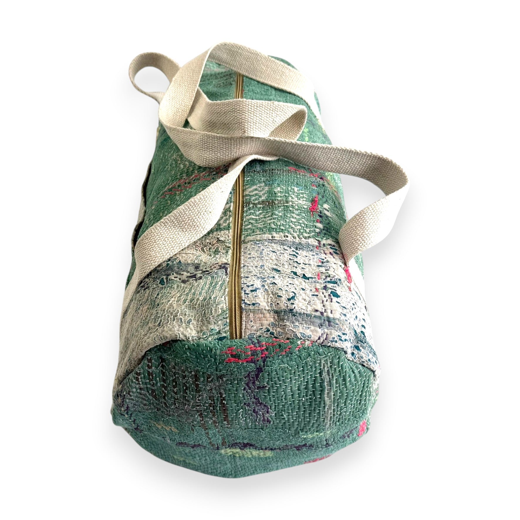 Sac week-end femme Kantha Bagru en coton artisanal vintage sac de voyage bohème Maison Bahan