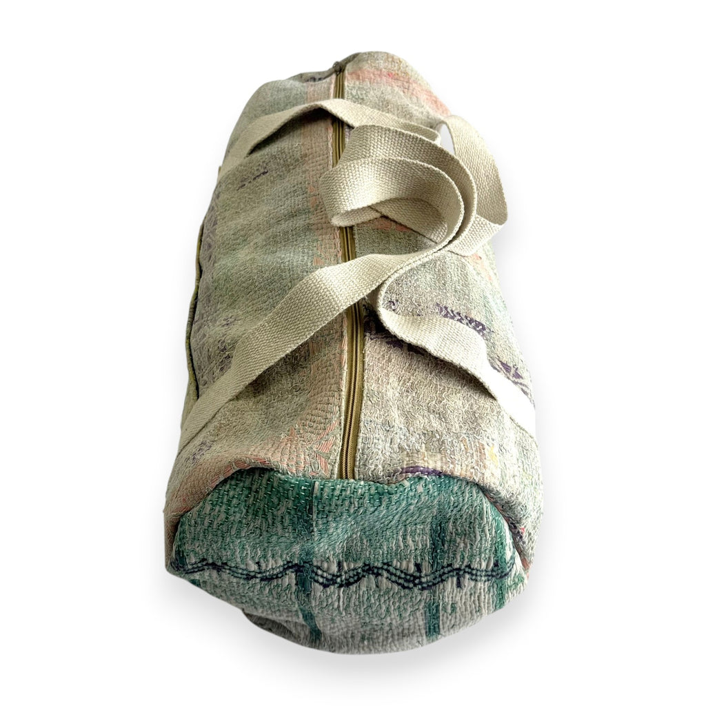 Sac week-end femme Kantha Bagru en coton artisanal vintage sac de voyage bohème Maison Bahan