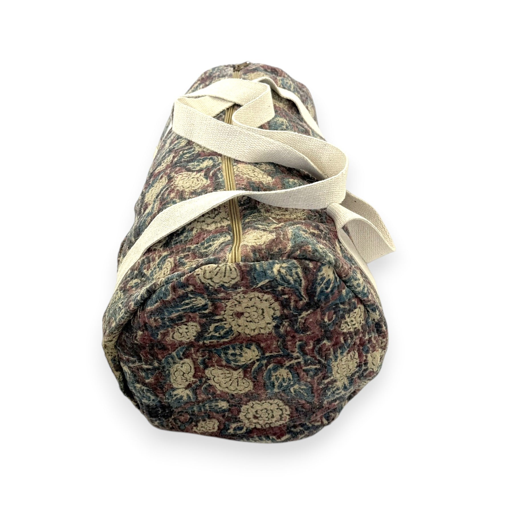 Sac week-end femme Kantha Bagru en coton artisanal vintage sac de voyage bohème Maison Bahan