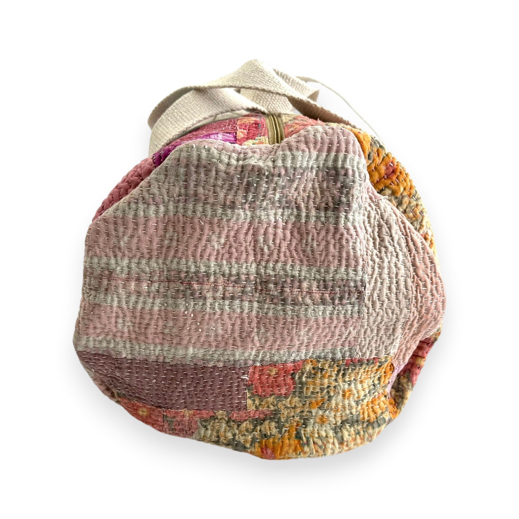 Sac week-end femme Kantha Bagru en coton artisanal vintage sac de voyage bohème Maison Bahan