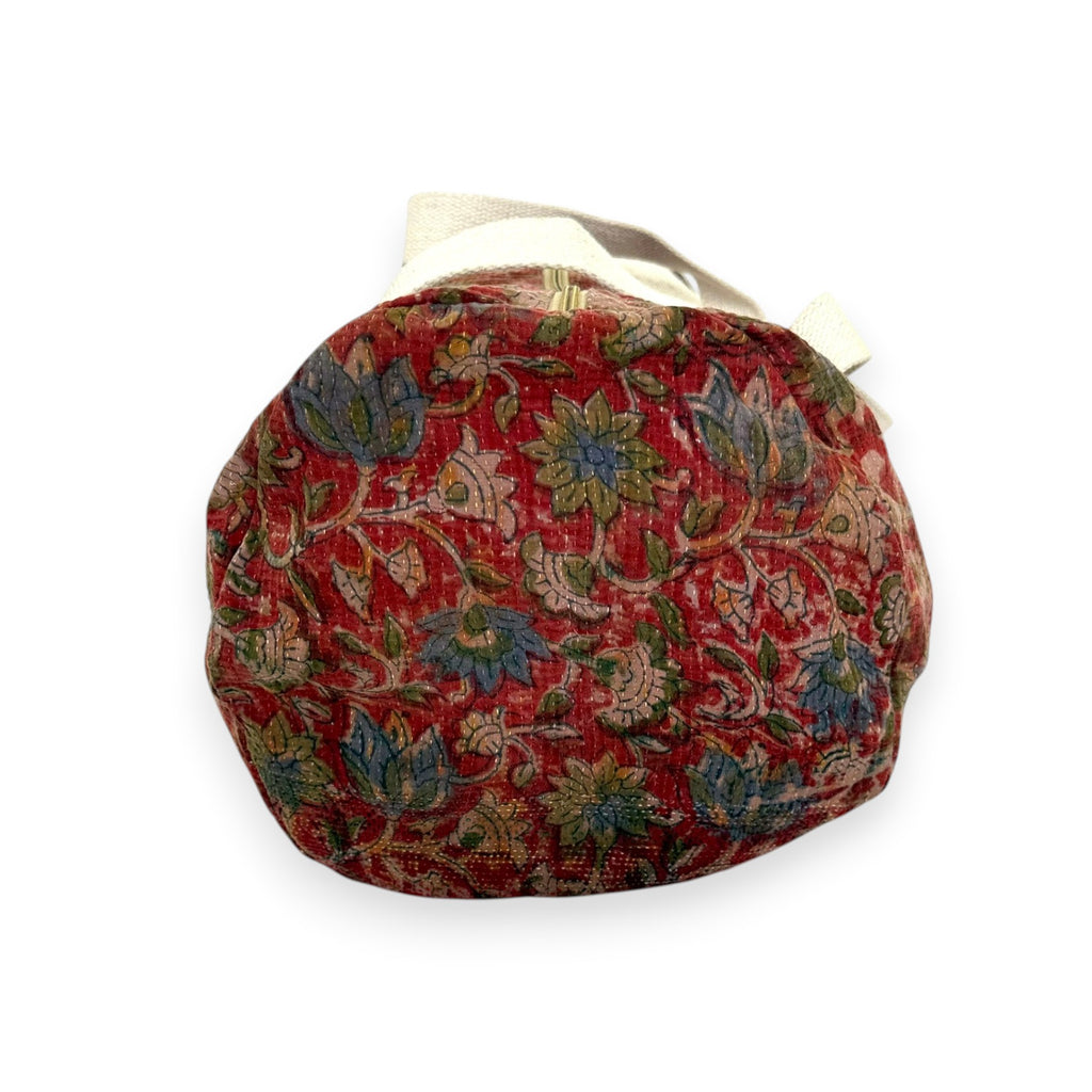 Sac week-end femme Kantha Bagru en coton artisanal vintage sac de voyage bohème Maison Bahan