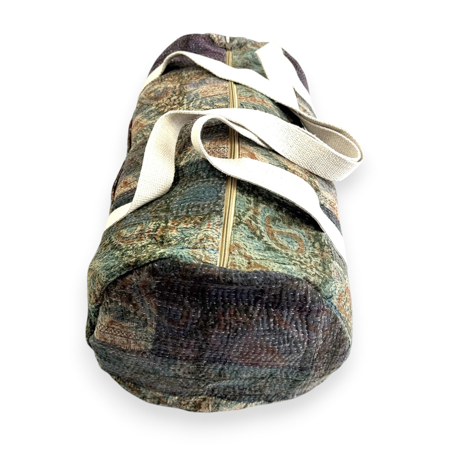 Sac week-end femme Kantha Bagru en coton artisanal vintage sac de voyage bohème Maison Bahan