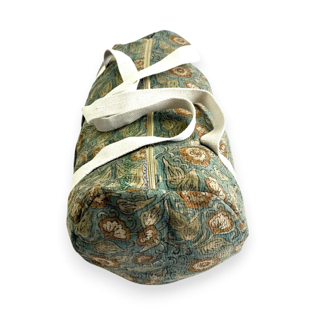Sac week-end femme Kantha Bagru en coton artisanal vintage sac de voyage bohème Maison Bahan