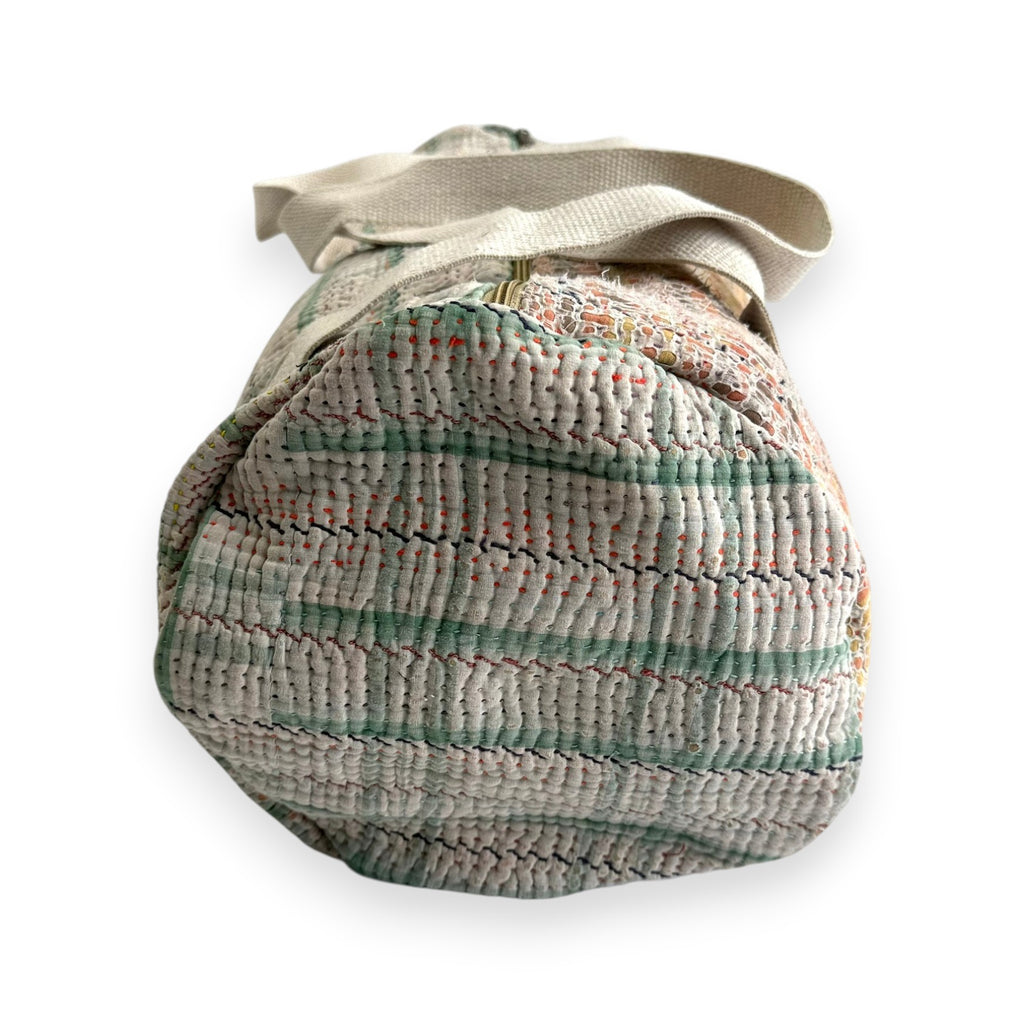 Sac week-end femme Kantha Bagru en coton artisanal vintage sac de voyage bohème Maison Bahan