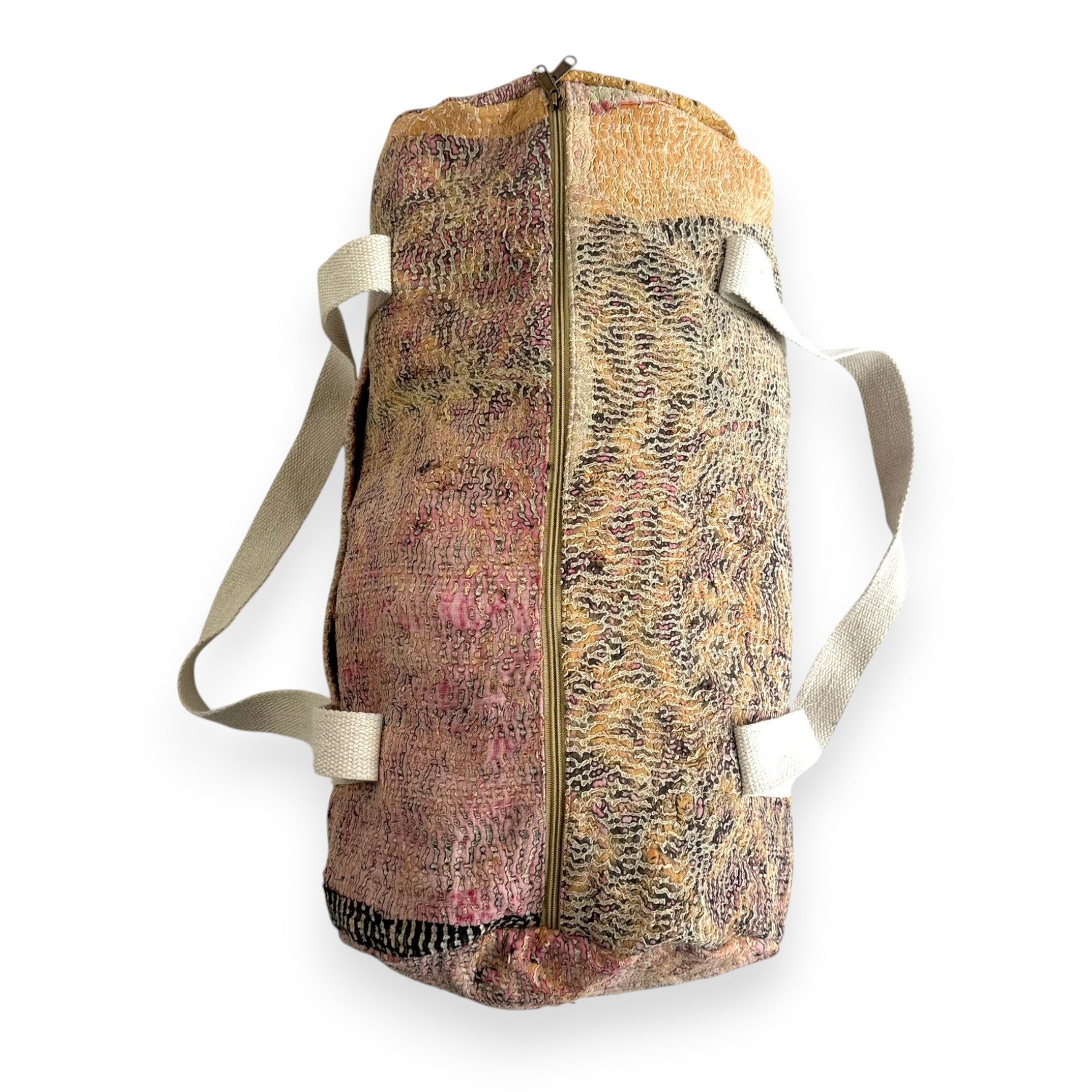 Sac week-end femme Kantha Bagru en coton artisanal vintage sac de voyage bohème Maison Bahan