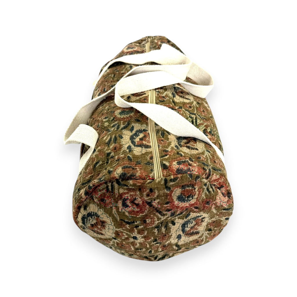 Sac week-end femme Kantha Bagru en coton artisanal vintage sac de voyage bohème Maison Bahan