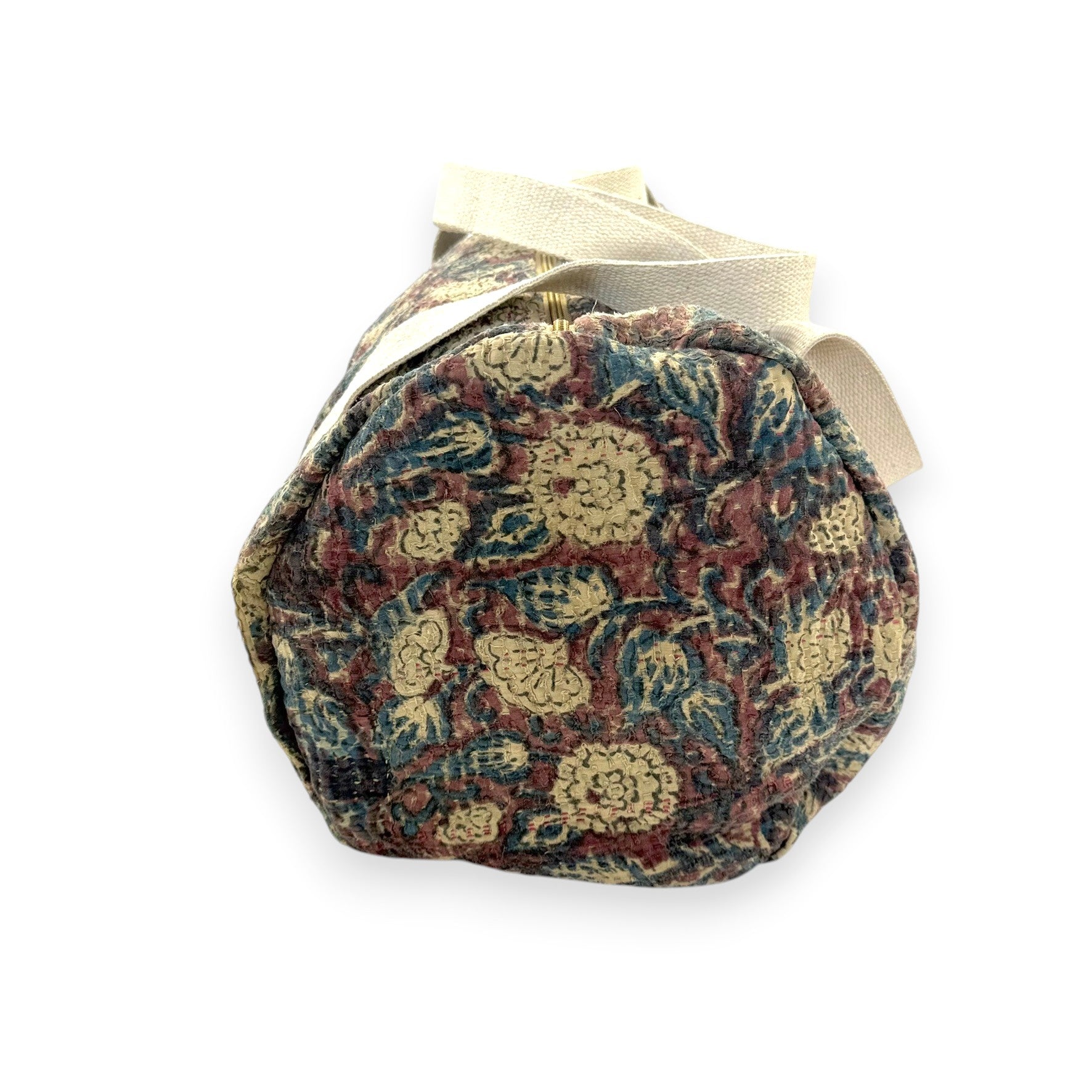 Sac week-end femme Kantha Bagru en coton artisanal vintage sac de voyage bohème Maison Bahan