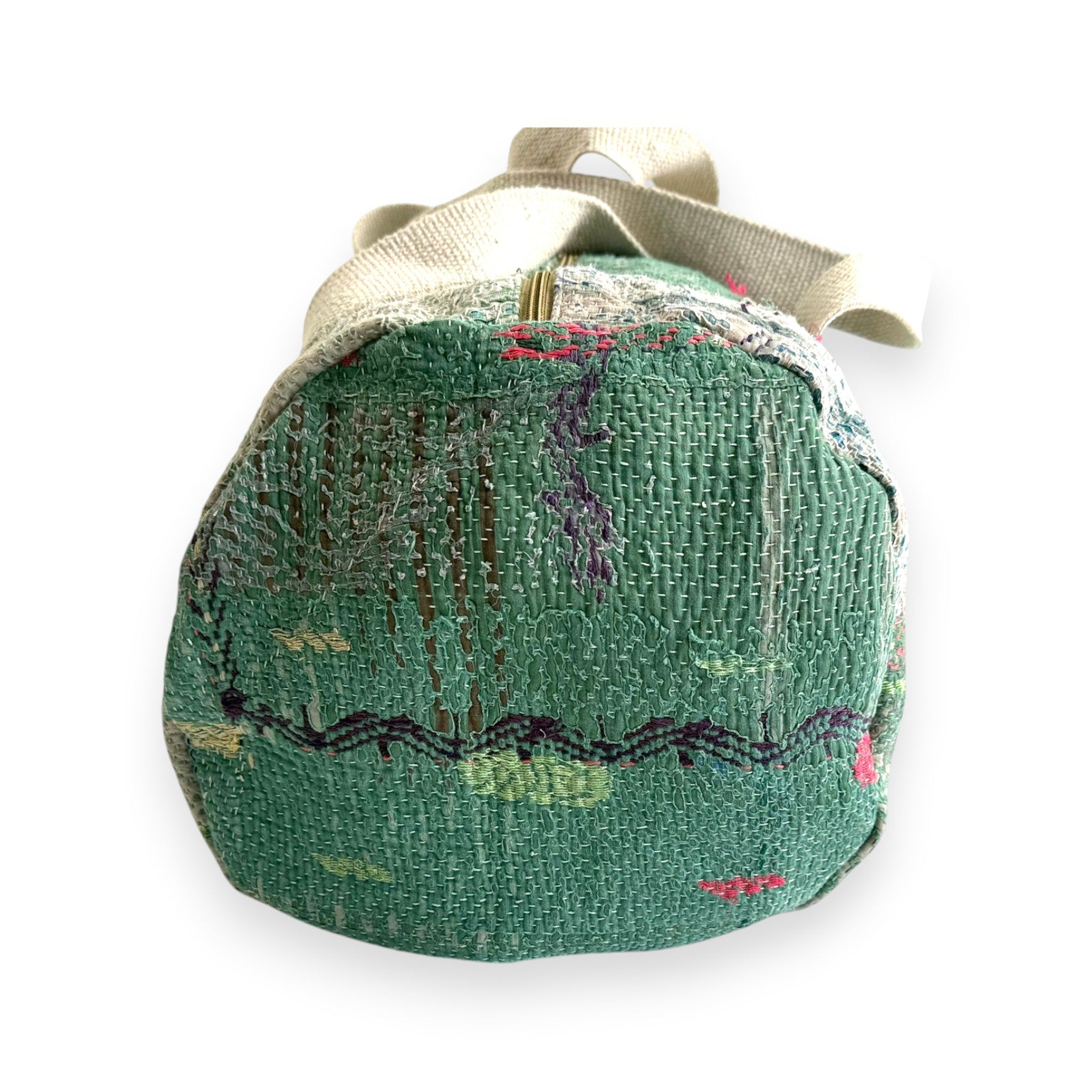 Sac week-end femme Kantha Bagru en coton artisanal vintage sac de voyage bohème Maison Bahan