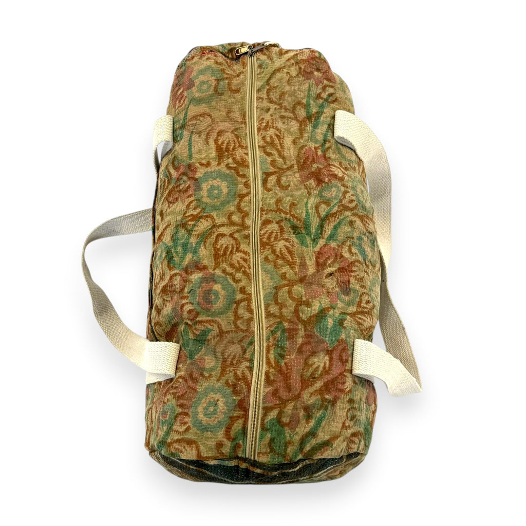 Sac week-end femme Kantha Bagru en coton artisanal vintage sac de voyage bohème Maison Bahan