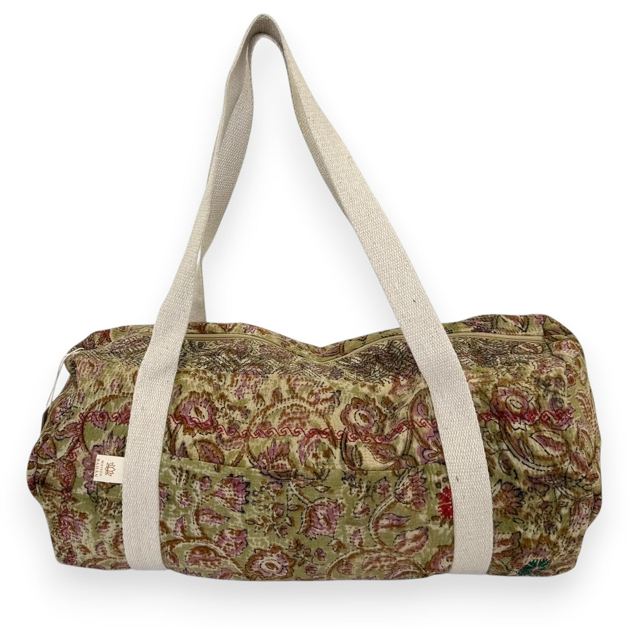 Sac week-end femme Kantha Bagru en coton artisanal vintage sac de voyage bohème Maison Bahan