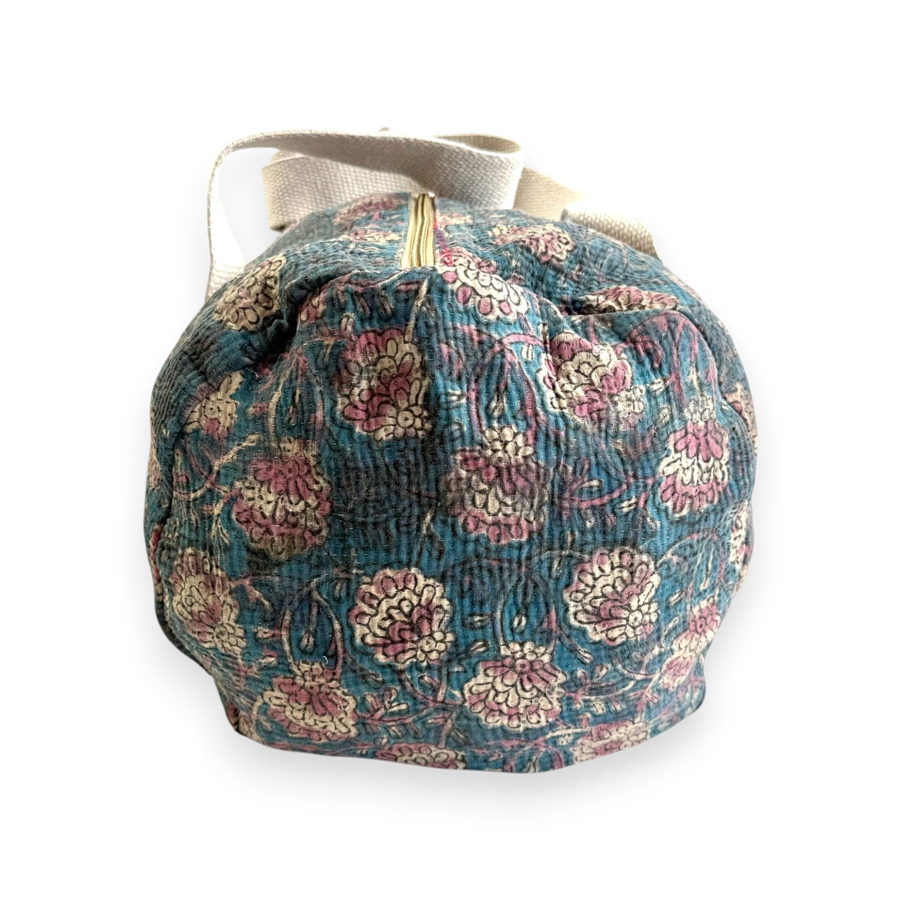 Sac week-end femme Kantha Bagru en coton artisanal vintage sac de voyage bohème Maison Bahan