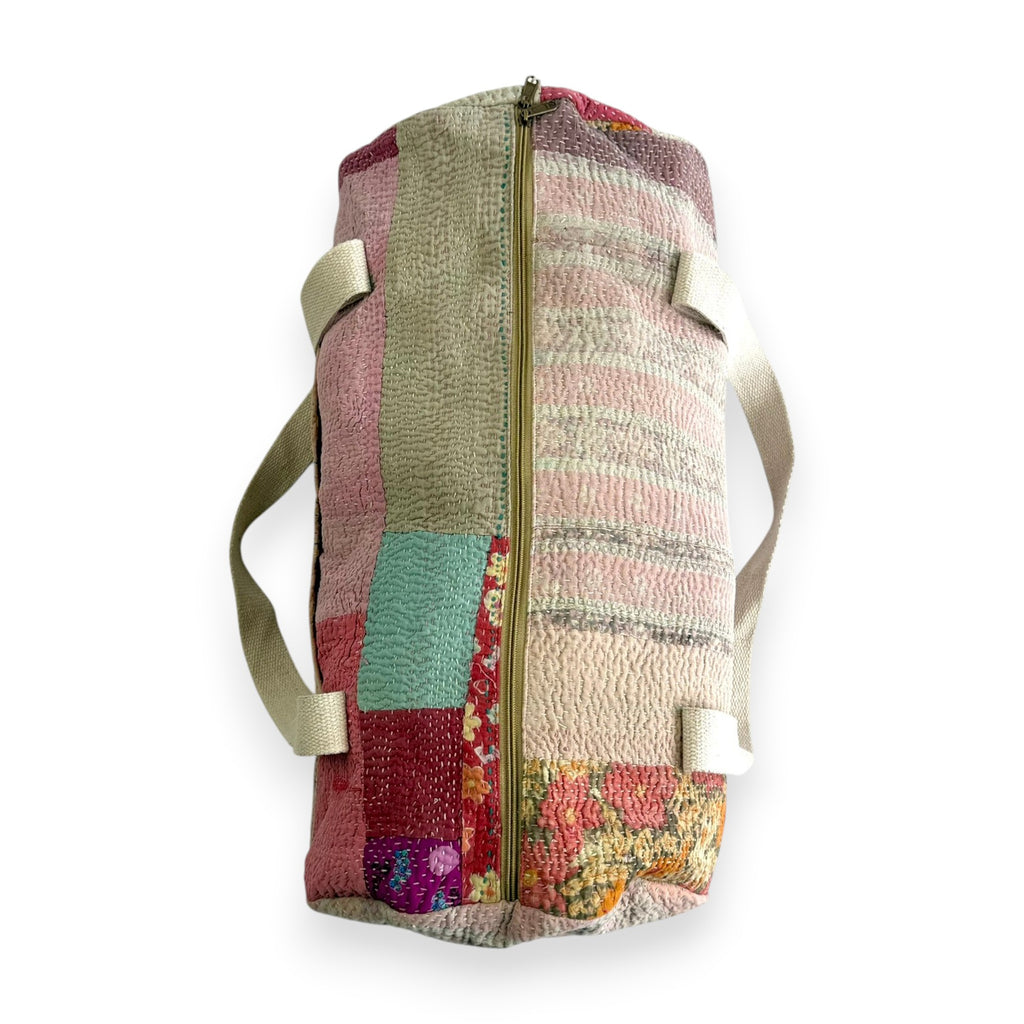 Sac week-end femme Kantha Bagru en coton artisanal vintage sac de voyage bohème Maison Bahan