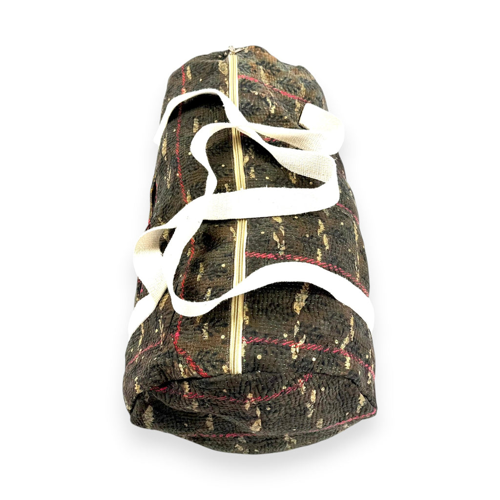 Sac week-end femme Kantha Bagru en coton artisanal vintage sac de voyage bohème Maison Bahan